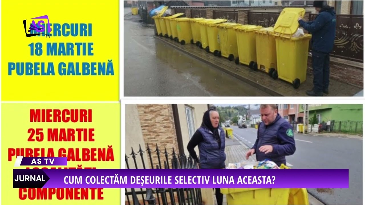 Cum colectăm deșeurile selectiv luna aceasta?