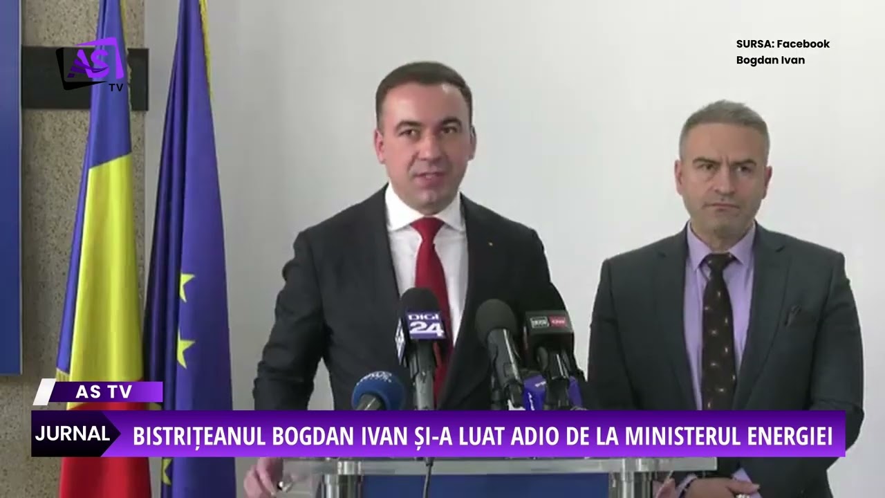 Bistrițeanul Bogdan Ivan și-a luat adio de la Ministerul Energiei