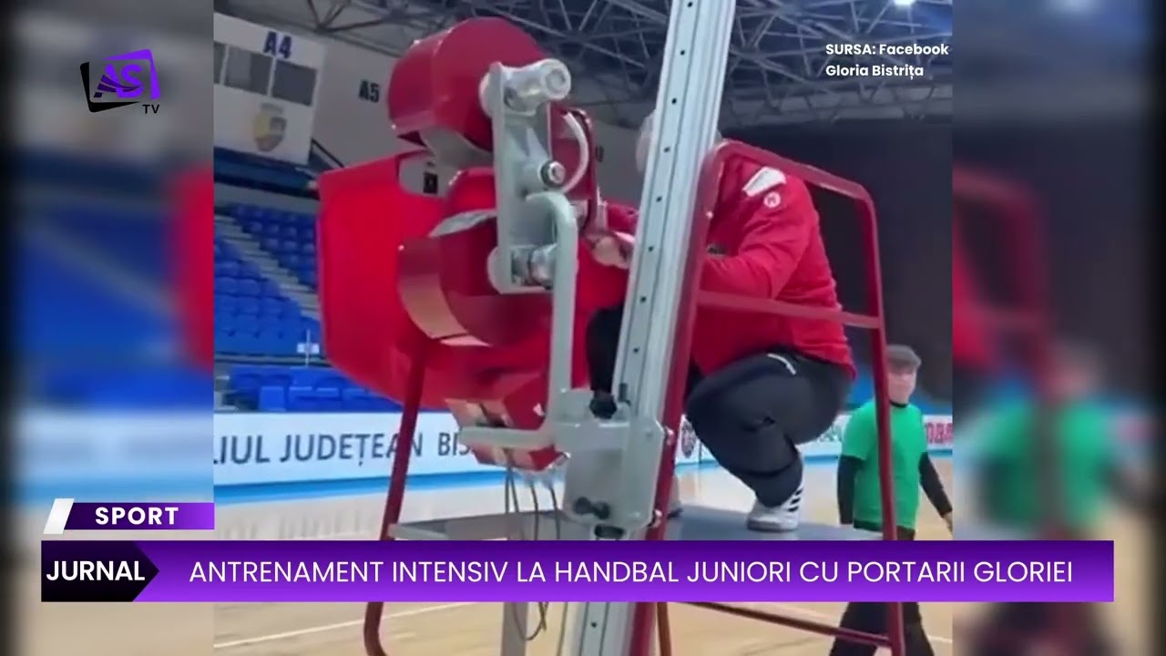 Antrenament intensiv la handbal juniori cu portarii Gloriei