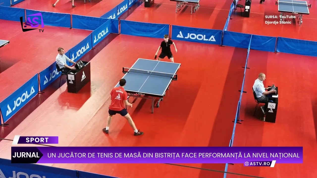Un jucător de tenis de masă din Bistrița face performanță la nivel național
