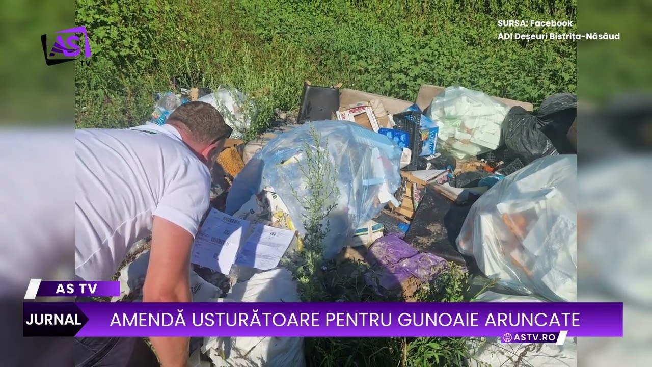 Amendă usturătoare pentru gunoaie aruncate pe malul Someșului