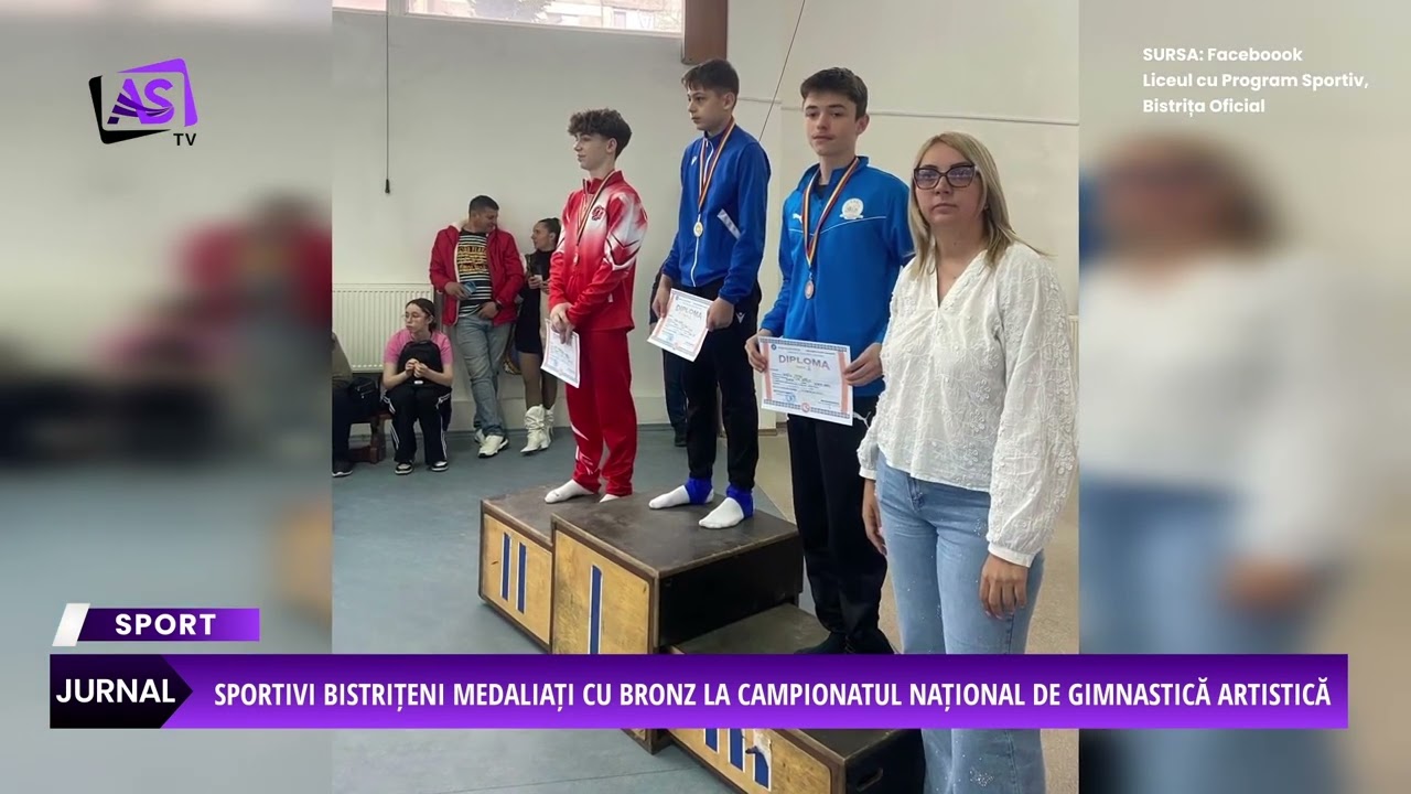 Sportivi bistrițeni medaliați cu bronz la Campionatul Național de gimnastică artistică