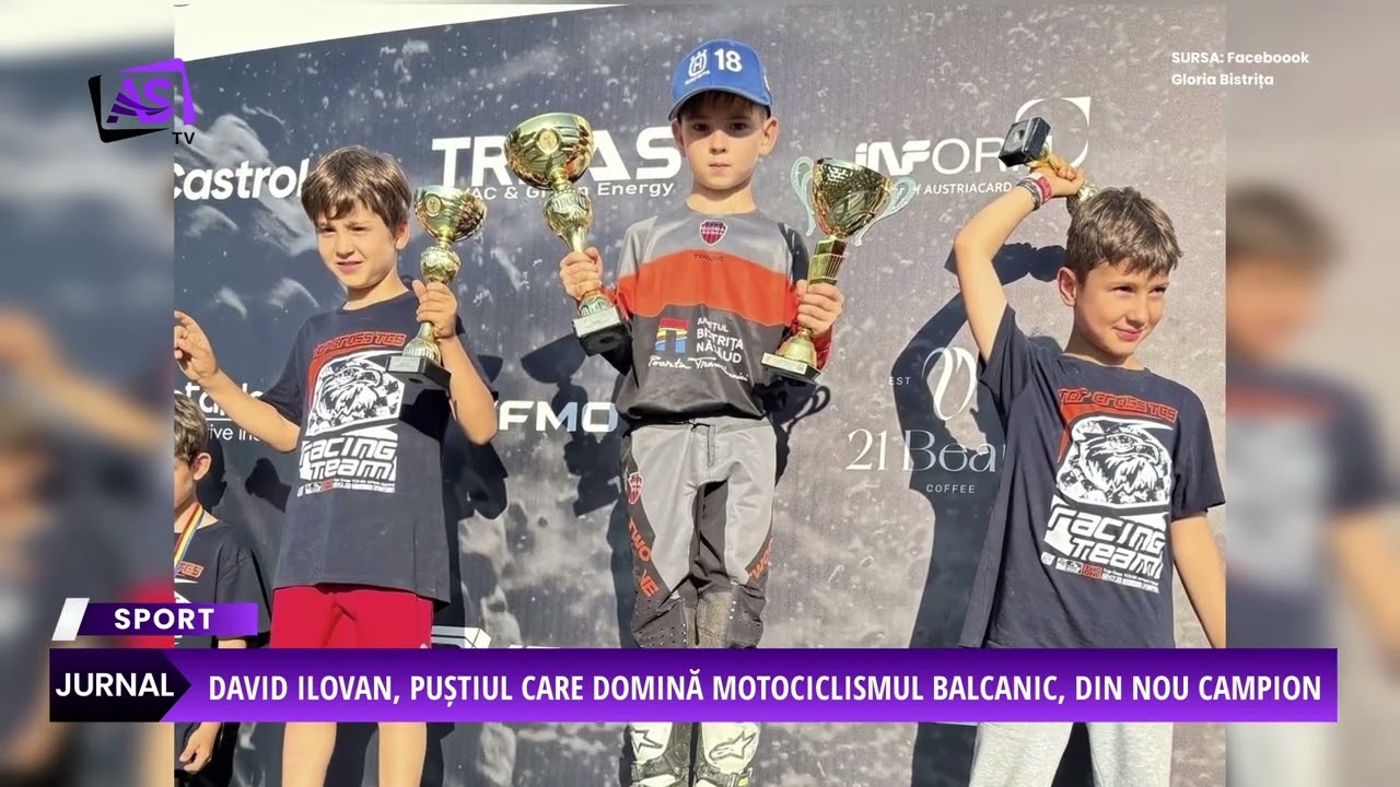 David Ilovan, puștiul care domină motociclismul balcanic, din nou campion