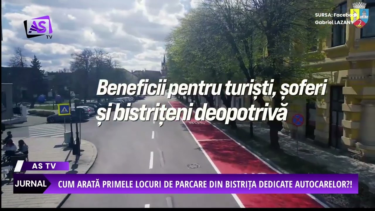 Cum arată primele locuri de parcare din Bistrița dedicate autocarelor?!