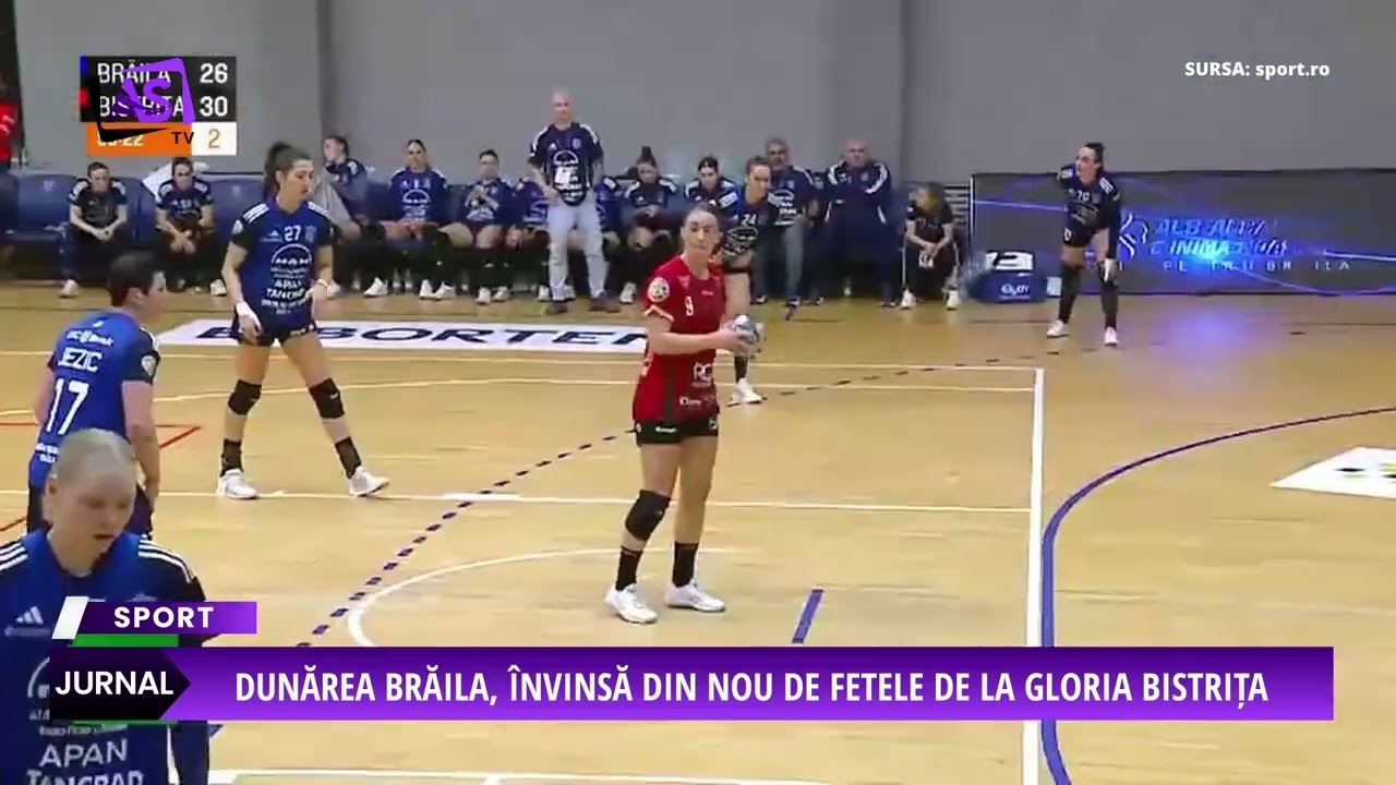 Dunărea Brăila, învinsă din nou de fetele de la Gloria Bistrița