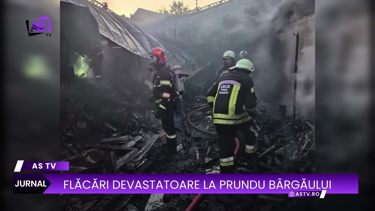 Flăcări devastatoare la Prundu Bârgăului