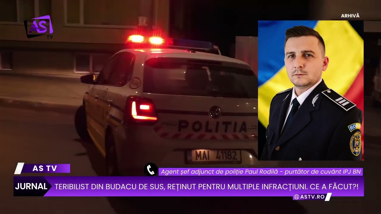 Teribilist din Budacu de Sus, reținut pentru multiple infracțiuni. Ce a făcut?!