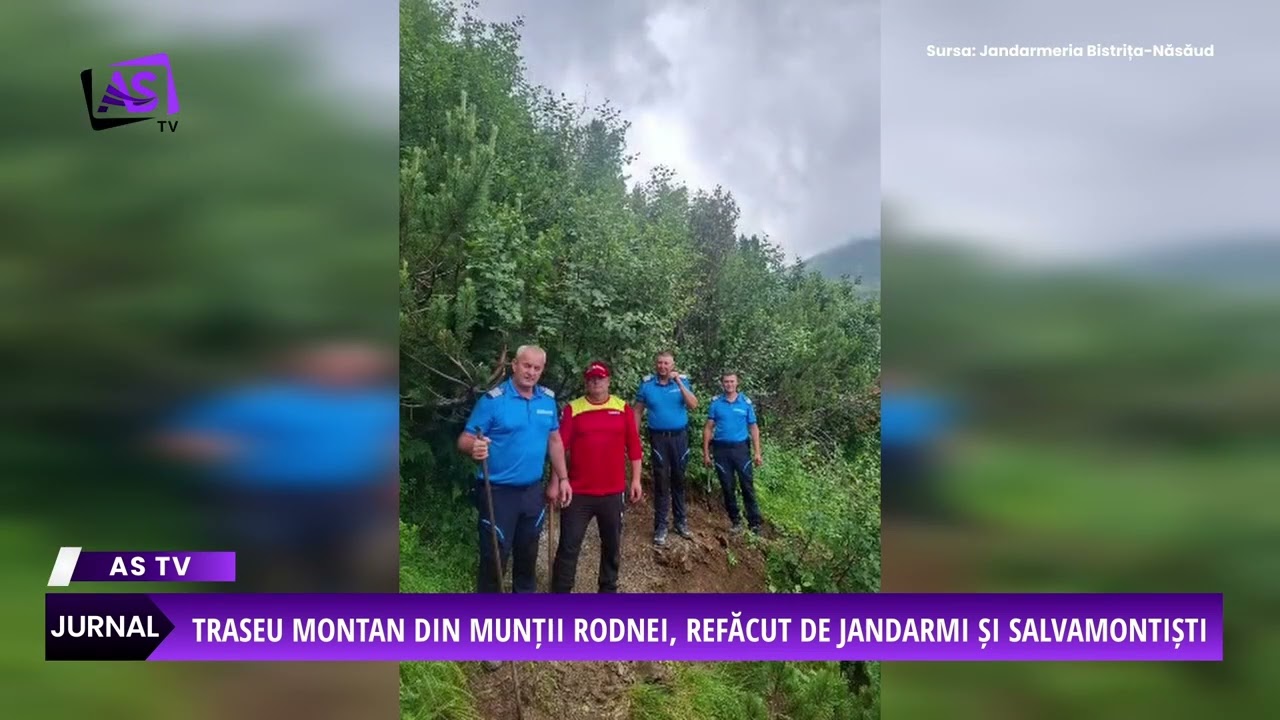 Traseu montan din Munții Rodnei, refăcut de jandarmi și salvamontiști