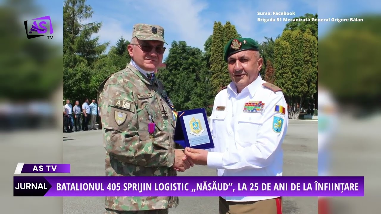 Batalionul 405 Sprijin Logistic „Năsăud”, la 25 de ani de la înființare
