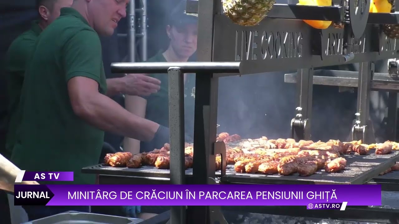 Minitârg de Crăciun în parcarea Pensiunii Ghiță