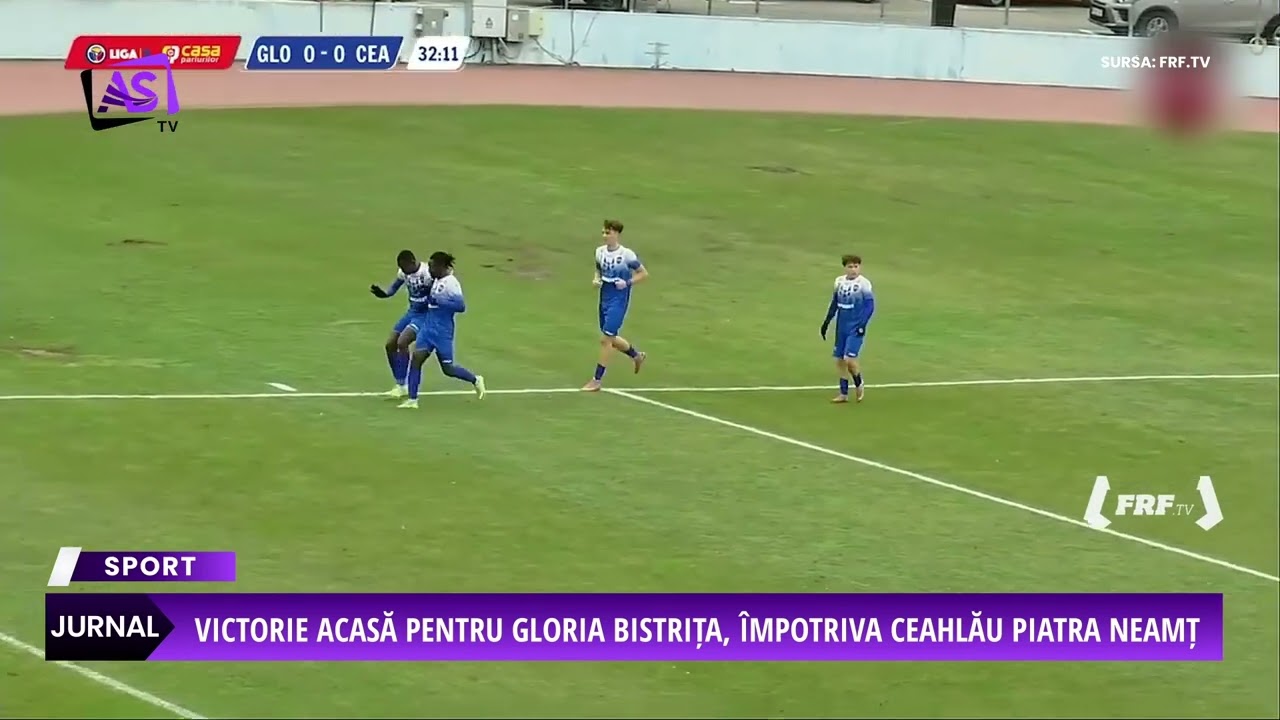 Victorie acasă pentru Gloria Bistrița, împotriva Ceahlău Piatra Neamț