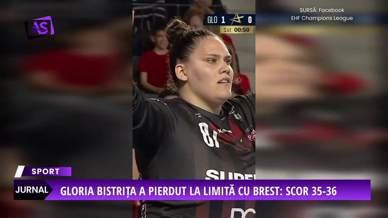 Gloria Bistrița a pierdut la limită cu Brest: scor 35-36