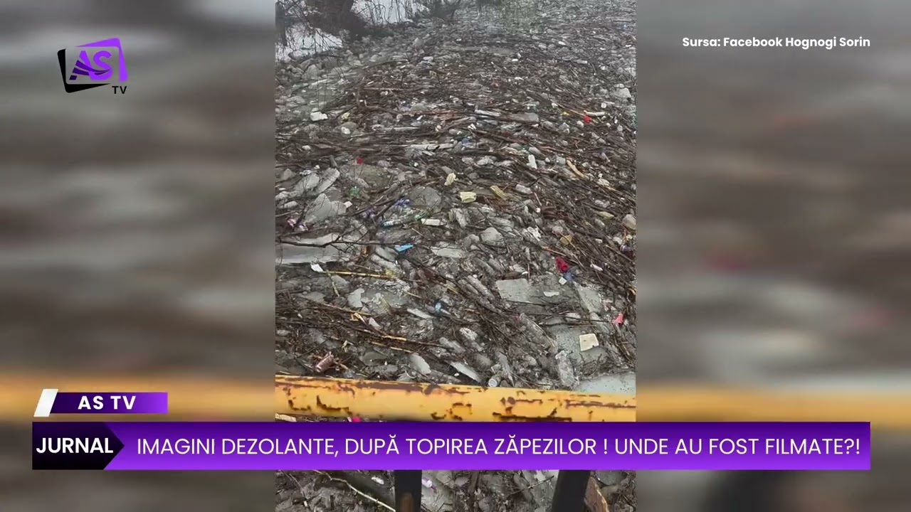 Imagini dezolante, după topirea zăpezilor! Unde au fost filmate?!