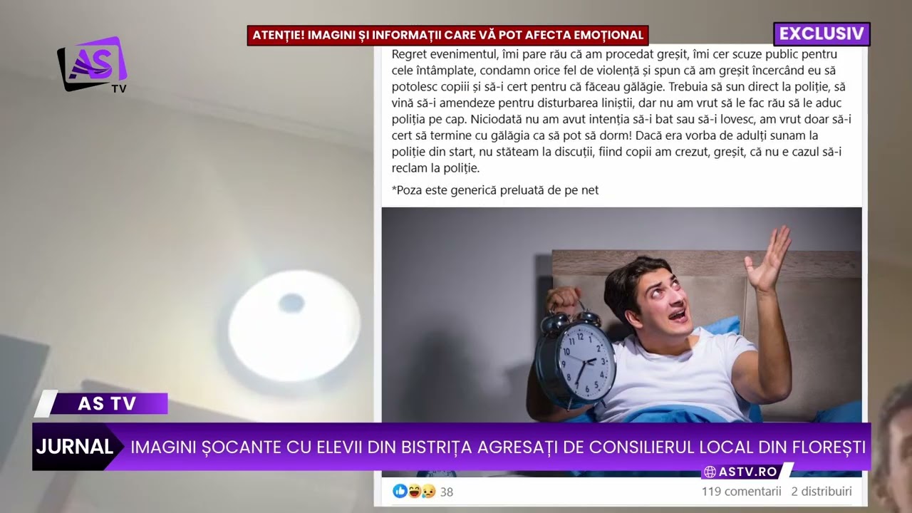 IMAGINI ȘOCANTE cu elevii din Bistrița agresați de consilierul local din Florești