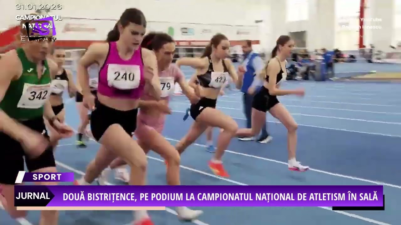 Două bistrițence, pe podium la Campionatul Național de atletism în Sală