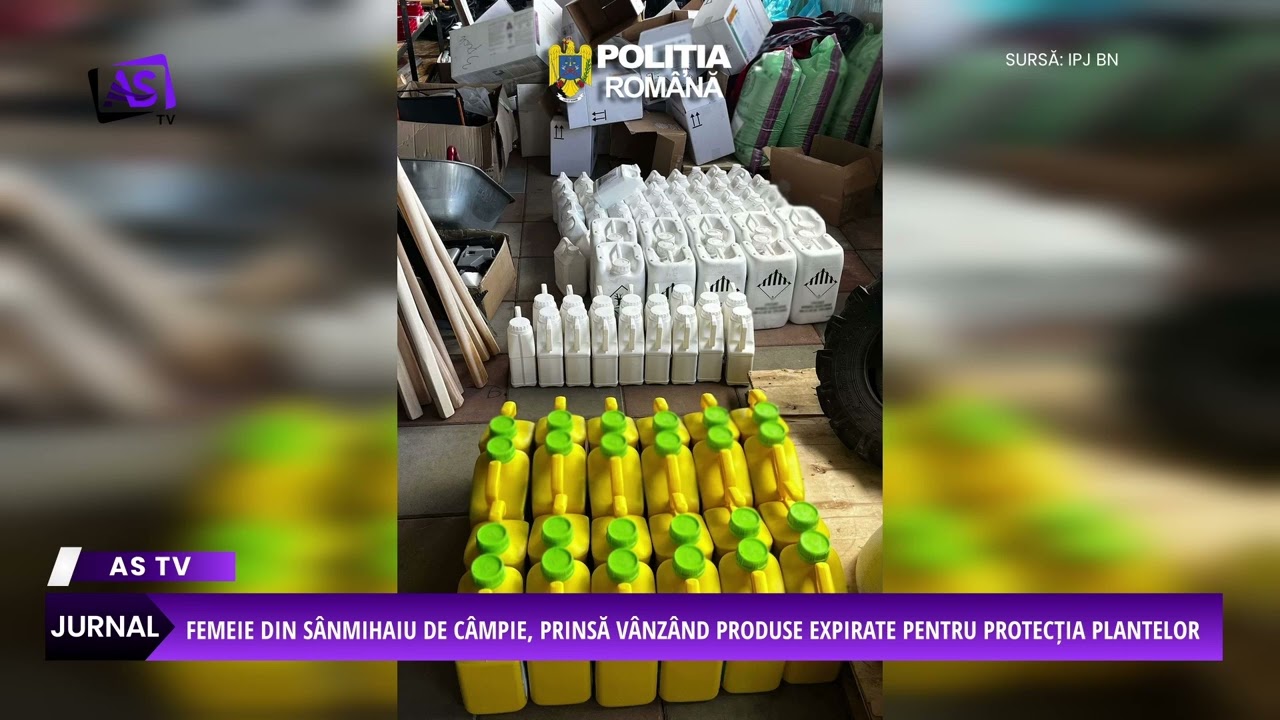 Femeie din Sânmihaiu de Câmpie, prinsă vânzând produse expirate pentru protecția plantelor