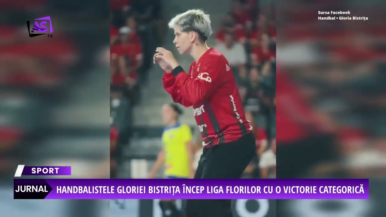 Handbalistele Gloriei Bistrița încep Liga Florilor cu o victorie categorică
